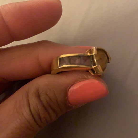 Retro citrine/alexandrite ring - Picture 7 of 13